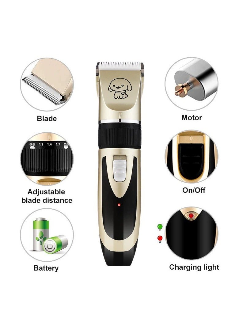 أو إي إم قصاصات أدوات تزيين الكلاب، ضوضاء منخفضة، هدوء كهربائي، قابلة لإعادة شحنها، لاسلكية، معاطف سميكة الشعر المحبوب مجموعة تزيين، مناسبة للكلاب والقطط وغيرها من الحيوانات الأليفة - Image 2